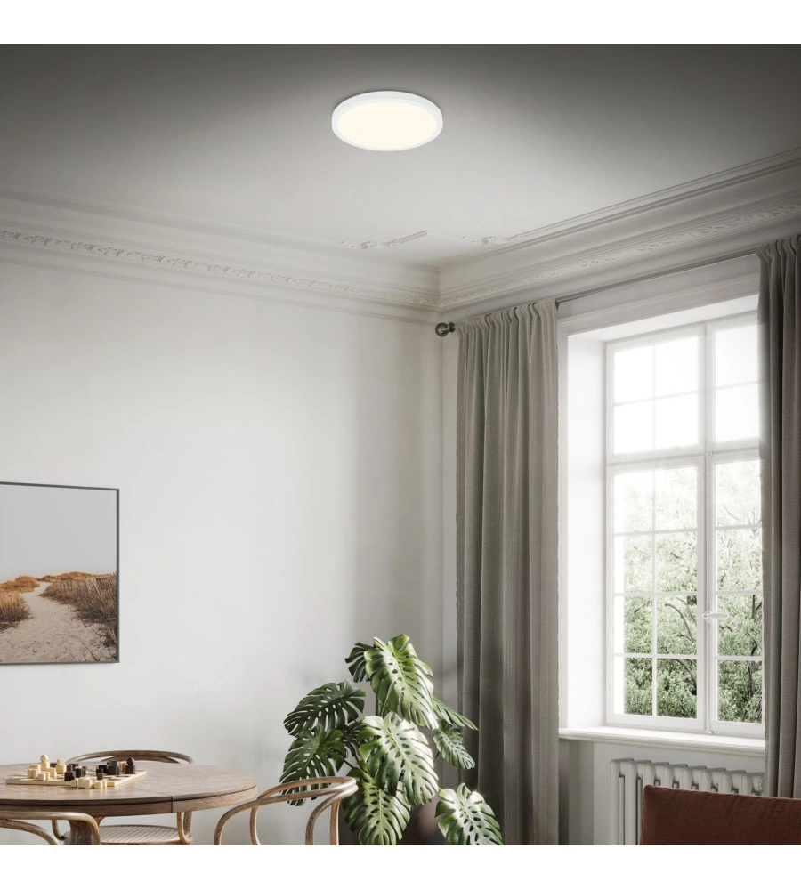 PLAFONIERA A LED RUNA - LED CCT BIANCO- D. 38 CM